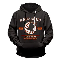 Haikyuu Team Karasuno Flightless Crows Unisex Hoodie Personalized