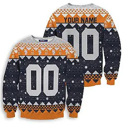 Haikyuu Team Karasuno Christmas Unisex Wool Sweater Personalized