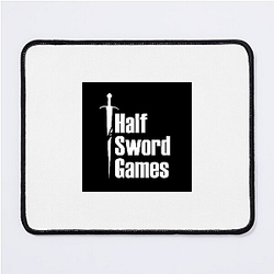 Half Sword Drop Half Sword Mouse Pads