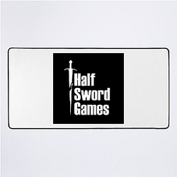 Half Sword Drop Half Sword Mouse Pads