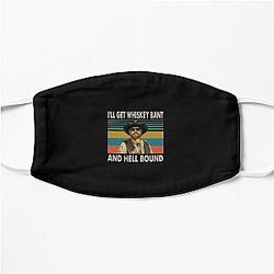 Hank Williams Jr T-ShirtHank Williams Jr - Ich hole Whiskey Bant und Hell Bound Flat Mask