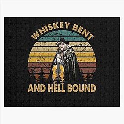 Hank Williams Jr T-ShirtVintage Whiskey Bent - Hank Williams Jr - Hell Bound  Jigsaw Puzzle