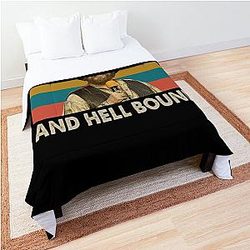 Hank Williams Jr T-ShirtHank Williams Jr - I'll Get Whiskey Bant And Hell Bound Comforter