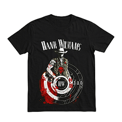 Bloodied Target Portrait LA 1604 Hank Williams III T-Shirts