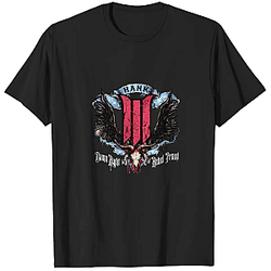 Damn Right Rebel Proud Wings LA 1604 Hank Williams III T-Shirts