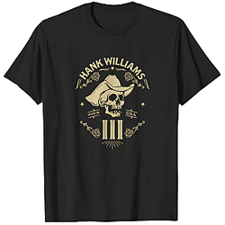 Cowboy Skull Made in USA LA 1604 Hank Williams III T-Shirts