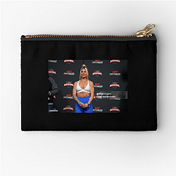 Mixed Martial Artist Hannah Goldy Zipper Pouches