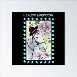 Harlow And Popcorn Poster RB1212