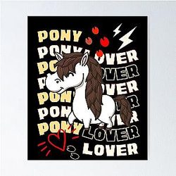 Harlow And Popcorn   Pony Lover Poster RB1212