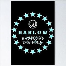 Harlow And Popcorn Merch Popcorn The Pony Poster RB1212