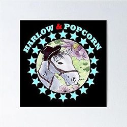 Harlow And Popcorn Poster RB1212