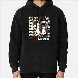 Harlow And Popcorn   Pony Lover Pullover Hoodie RB1212