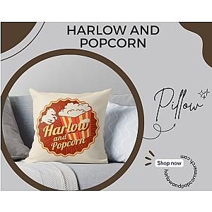 Harlow And Popcorn Throw Pillow