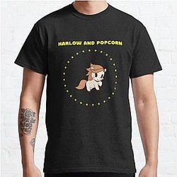 Harlow And Popcorn  Classic T Shirt RB1212