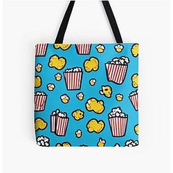 Popcorn Frenzy   Popcorn Power    Popcorn Party All Over Print Tote Bag RB1212