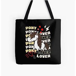 Harlow And Popcorn   Pony Lover All Over Print Tote Bag RB1212