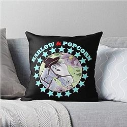 Harlow And Popcorn Throw Pillow RB1212