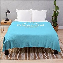 harlow and popcorn Throw Blanket RB1212