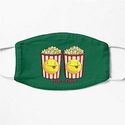 Emotion with Popcorn emoji Flat Mask RB1212