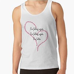 Harry Styles Tank Tops - Harry Styles 'Falling' Lyrics Design for Shirts Tank Top RB2103