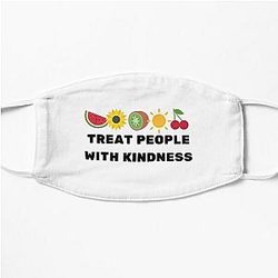 Harry Styles Face Masks - Harry Styles Treat people with kindness Flat Mask RB2103
