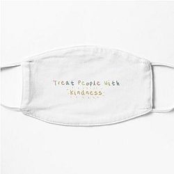 Harry Styles Face Masks - Harry style treat people with kindness Flat Mask RB2103