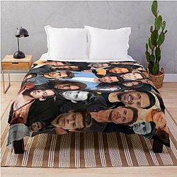 Harry Styles Blanket - Seb Harry collage Throw Blanket RB2103