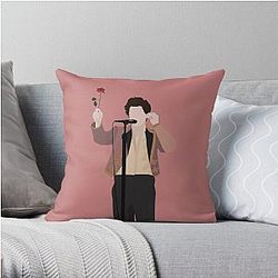 Harry Styles Pillows - HARRY STYLES ROSE Throw Pillow RB2103