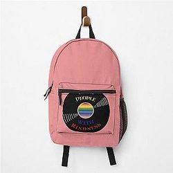 Harry Styles Backpacks - Vinyl - Harry Styles Treat People With Kindness Rainbow (Pride) Backpack RB2103