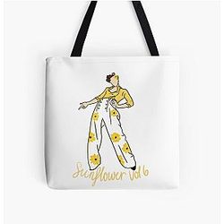 Harry Styles Bags - Sunflower Harry All Over Print Tote Bag RB2103