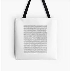 Harry Styles Bags - All lyrics in the fine line album by Harry Styles All Over Print Tote Bag RB2103