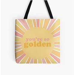 Harry Styles Bags - Youre so Golden All Over Print Tote Bag RB2103