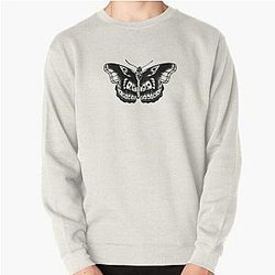 Harry Styles Sweatshirts - harry styles butterfly  Pullover Sweatshirt RB2103