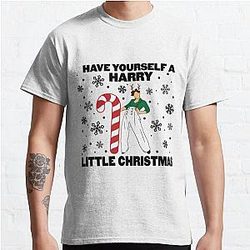 Harry Styles T-Shirts - Harry Styles T-ShirtHarry Little Christmas Classic T-Shirt RB2103