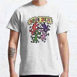 Harry Styles T-Shirts - Safe sex Harry LGBTQ Classic T-Shirt RB2103