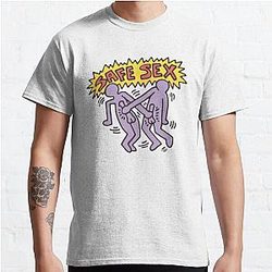 Harry Styles T-Shirts - Safe sex Harry message Classic T-Shirt RB2103