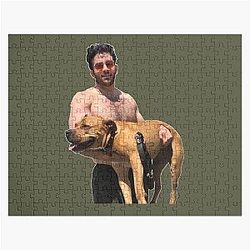 Hasan Piker and happy dog Jigsaw Puzzle