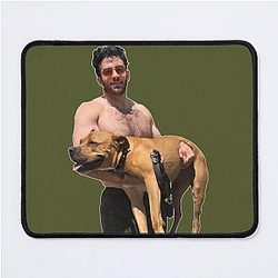 Hasan Piker and Happy Dog Mouse Pad