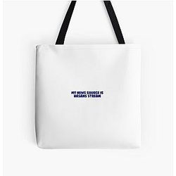 My news source is Hasan Piker Hasanabi Twitch sticker All Over Print Tote Bag