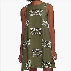 Hasan Piker Classic A-Line Dress