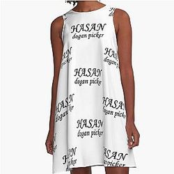 Hasan Piker Classic A-Line Dress