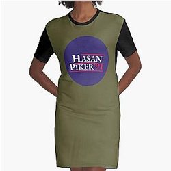 Hasan Piker Classic Graphic T-Shirt Dress