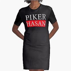 Hasan Piker Active Graphic T-Shirt Dress