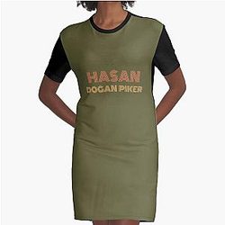 Hasan Piker Classic Graphic T-Shirt Dress