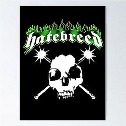Hatebreed green logo Poster