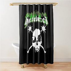 Hatebreed green logo Shower Curtain