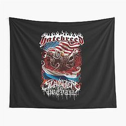 Slaughter To Prevail Hatebreed Worldwide Brutality American Flag Tapestry