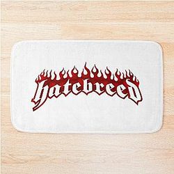 hatebreed logo Red flame Bath Mat