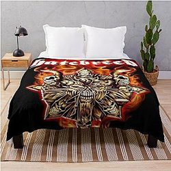 HATEBREED devil and skull Throw Blanket