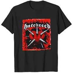 Hatebreed T-shirts - Heart with Spikes Red Flames Design